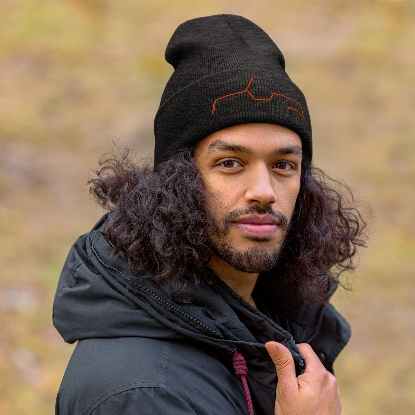 Silhouette Collection – Citroën Méhari Line Art Beanie | Minimalist, Playful & Iconic