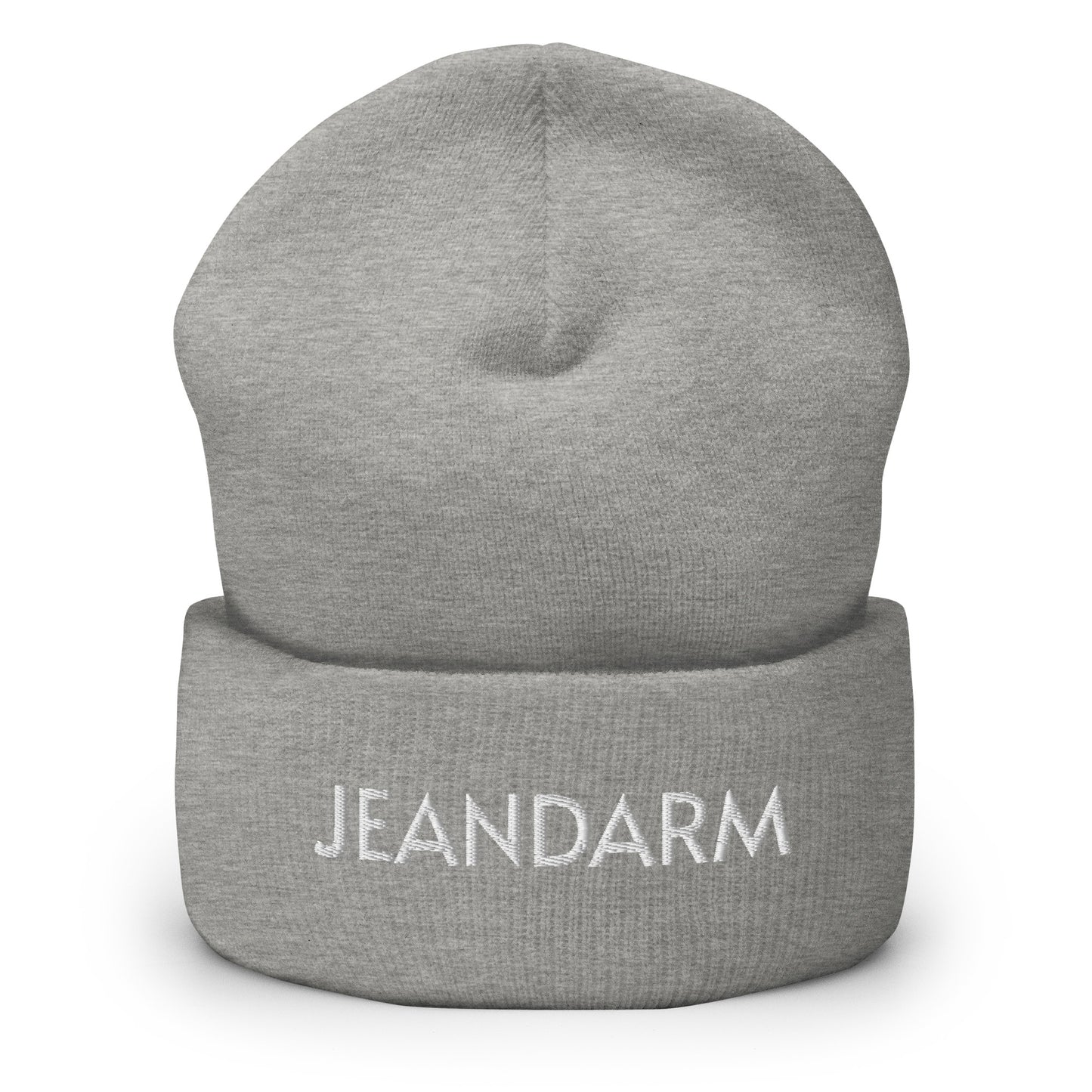 JEANDARM Beanie embroidered with folded edge - Black, Blue, Red, Gray or White