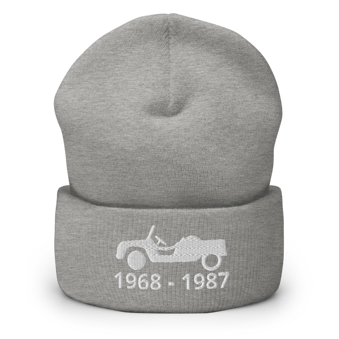 1968-1987 (productieperiode) Méhari Beanie met omgeslagen rand verkrijgbaar in Zwart, Antraciet en Grijs