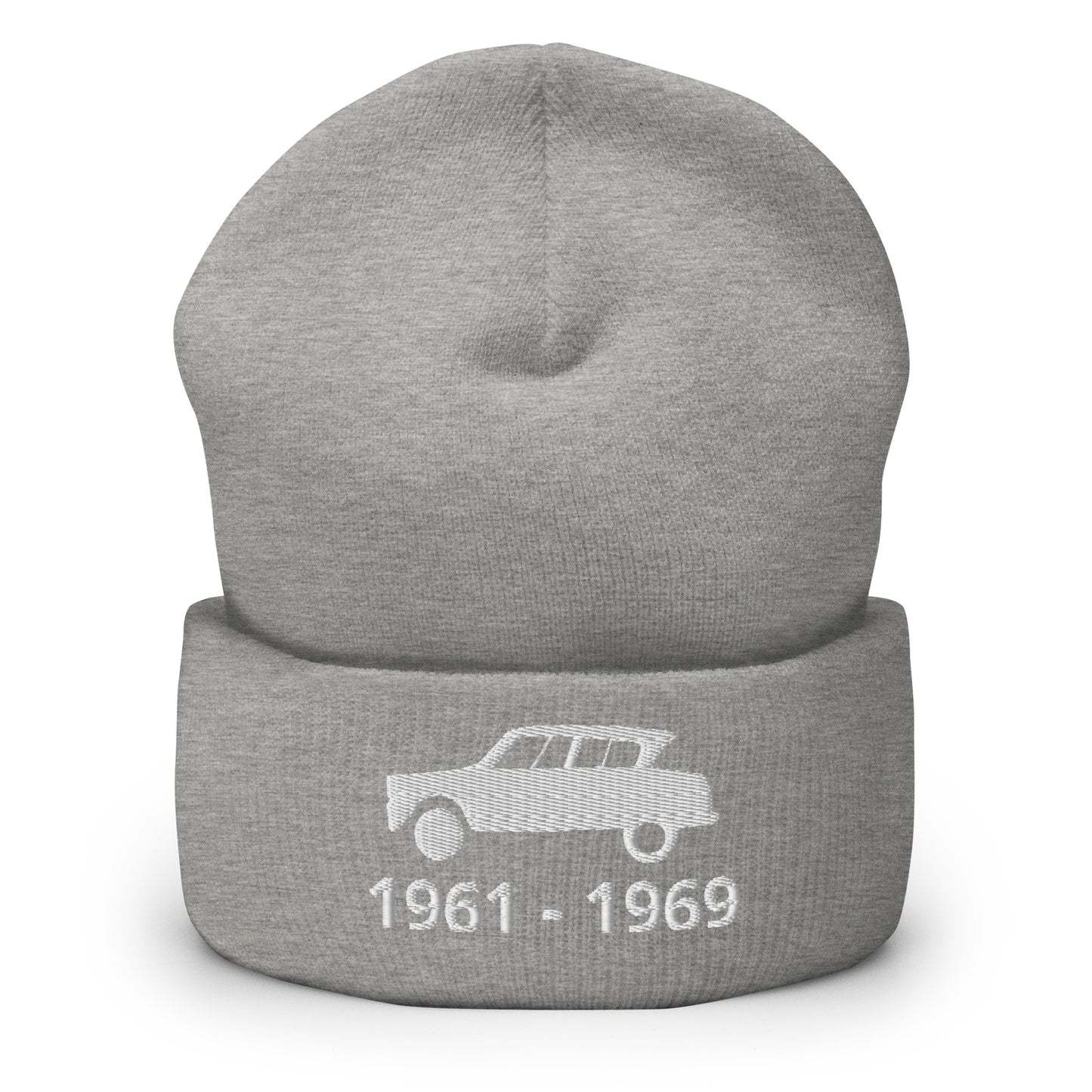 Productieperiode 1961-1969 Citroën Ami6 Beanie met omgeslagen rand verkrijgbaar in Zwart, Antraciet en Grijs