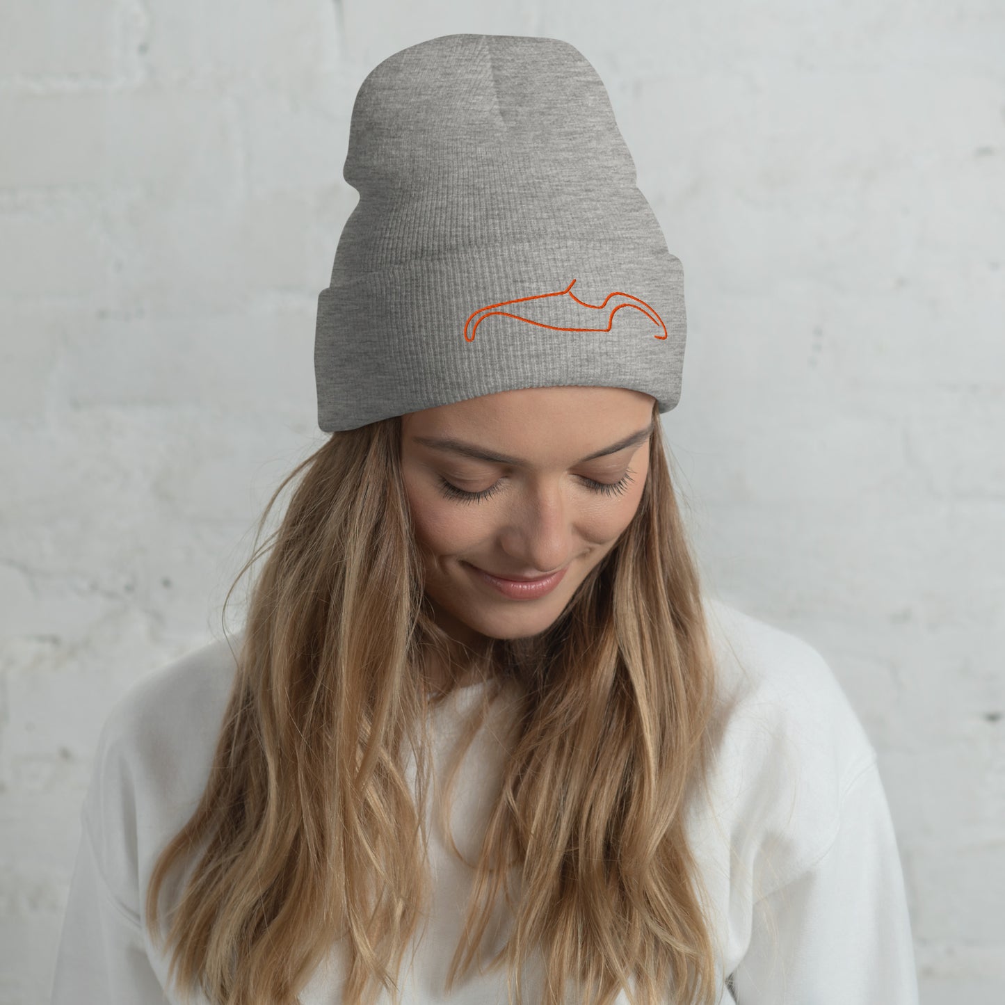 Silhouette Collection – Burton Sportscar Line Art Beanie | Minimalist & Playful Design