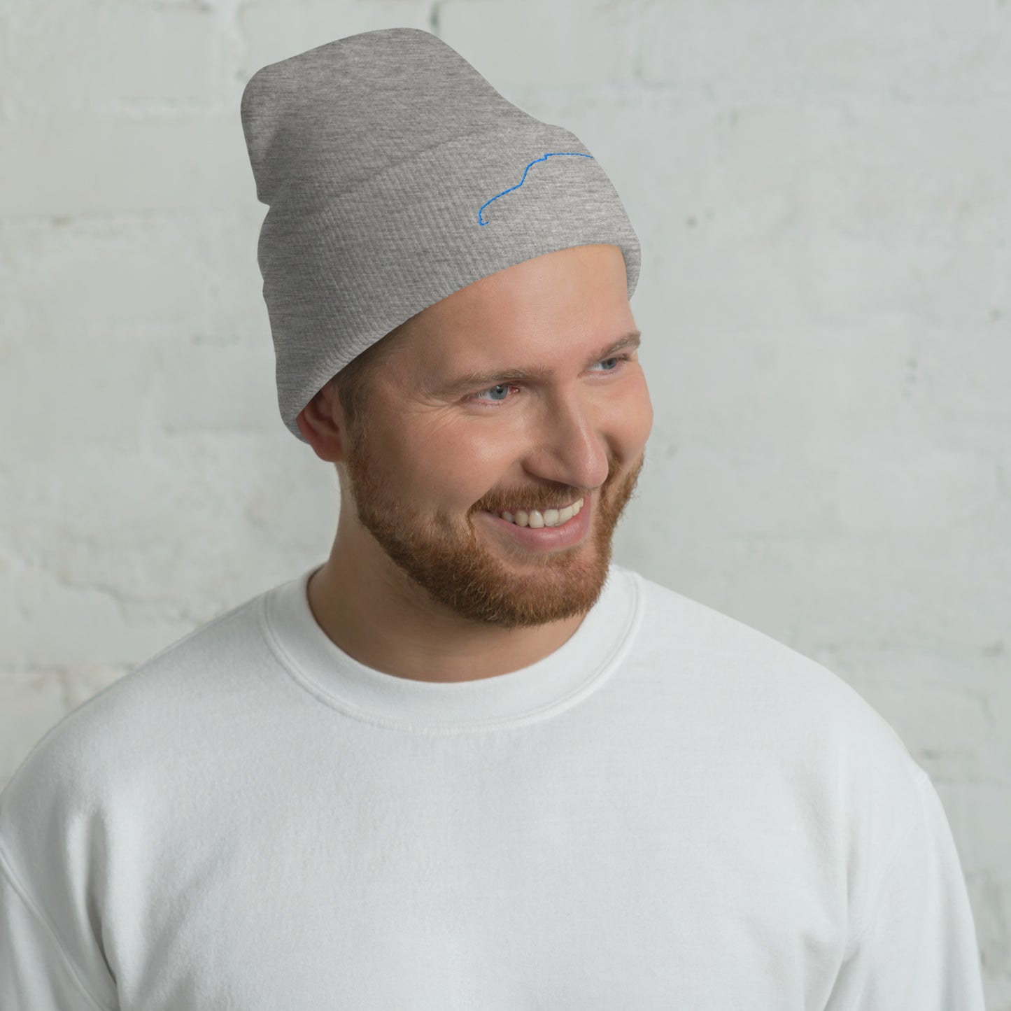 Silhouette Collectie – Citroën Acadiane Lijnkunst Beanie | Minimalistisch & Karaktervol