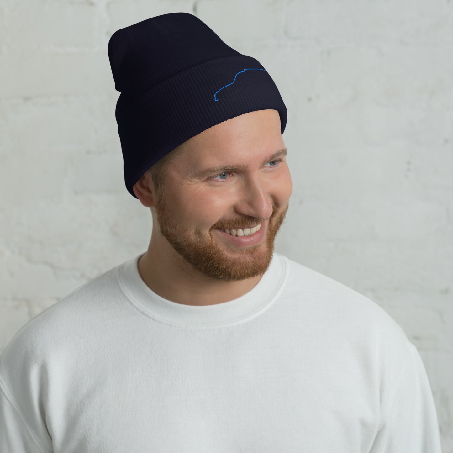 Silhouette Collectie – Citroën Acadiane Lijnkunst Beanie | Minimalistisch & Karaktervol