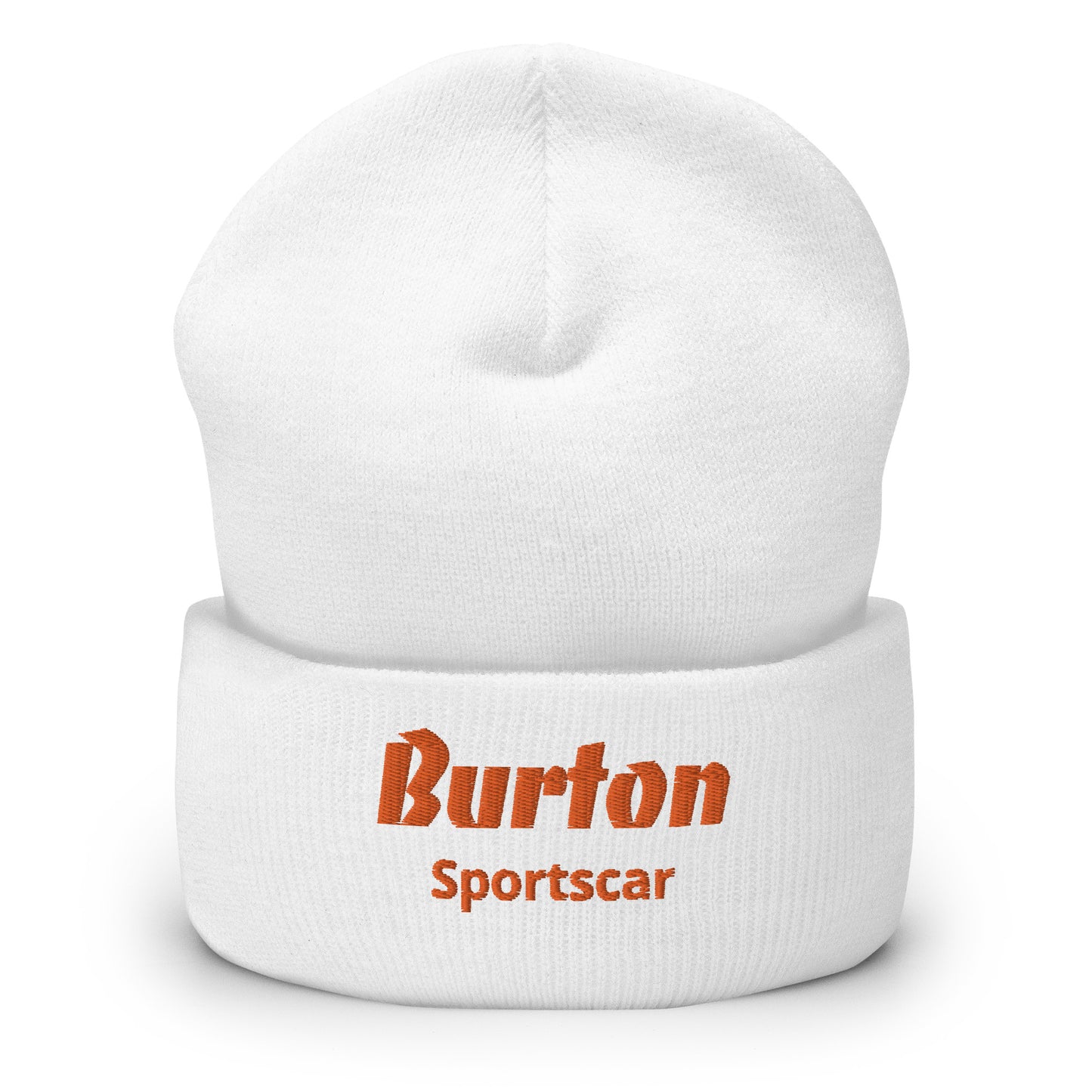 Burton Sportscar Beanie geborduurd met omgeslagen rand - Zwart, Blauw, Grijs of Wit