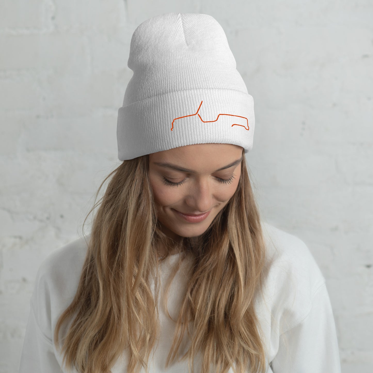 Silhouette Collection – Citroën Méhari Line Art Beanie | Minimalist, Playful & Iconic