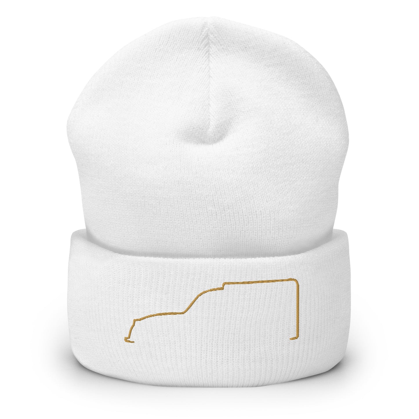 Silhouette Collection – Citroën Fourgonnette Line Art Beanie | Minimalist & Timeless
