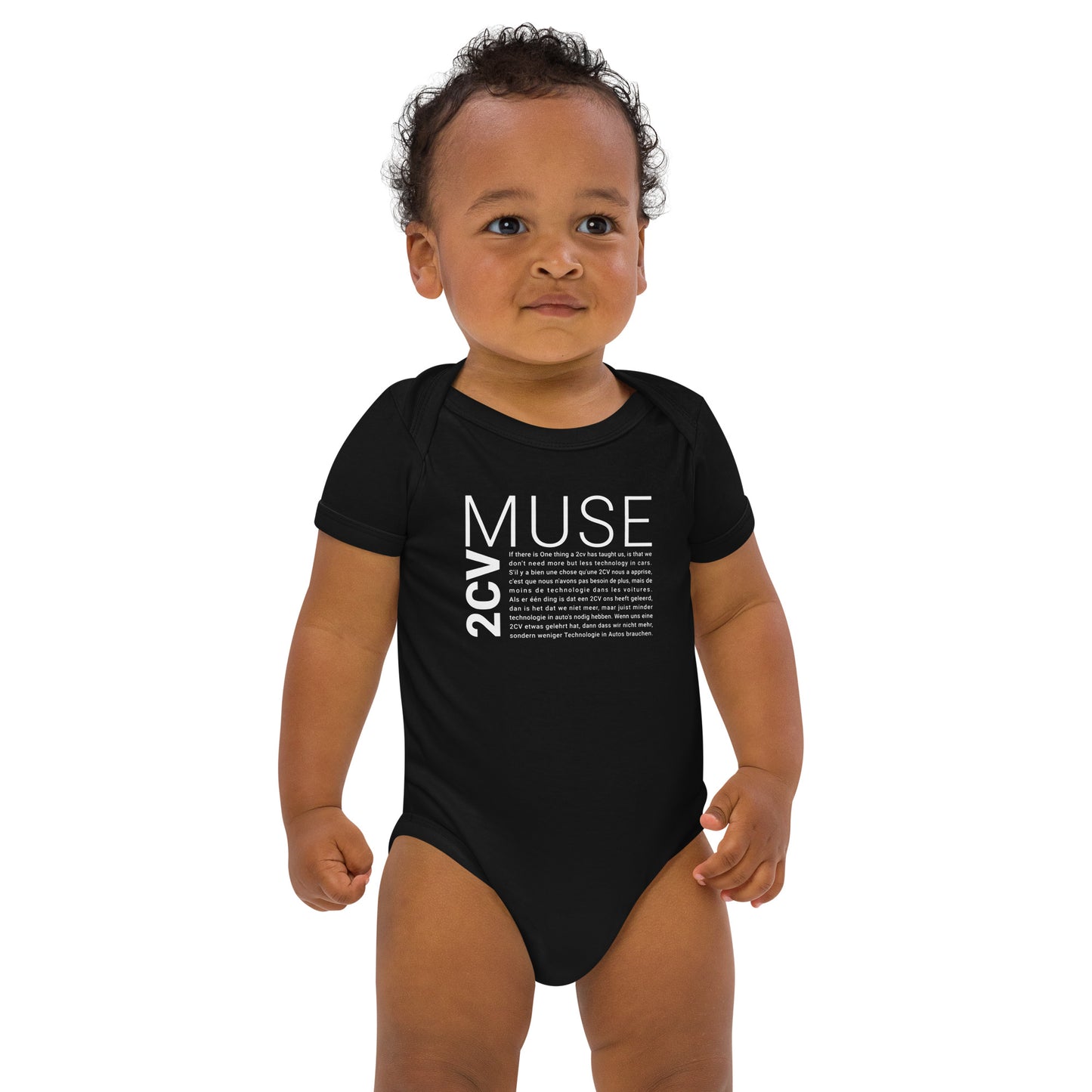 Body bébé bio – Design minimaliste 2CV Muse