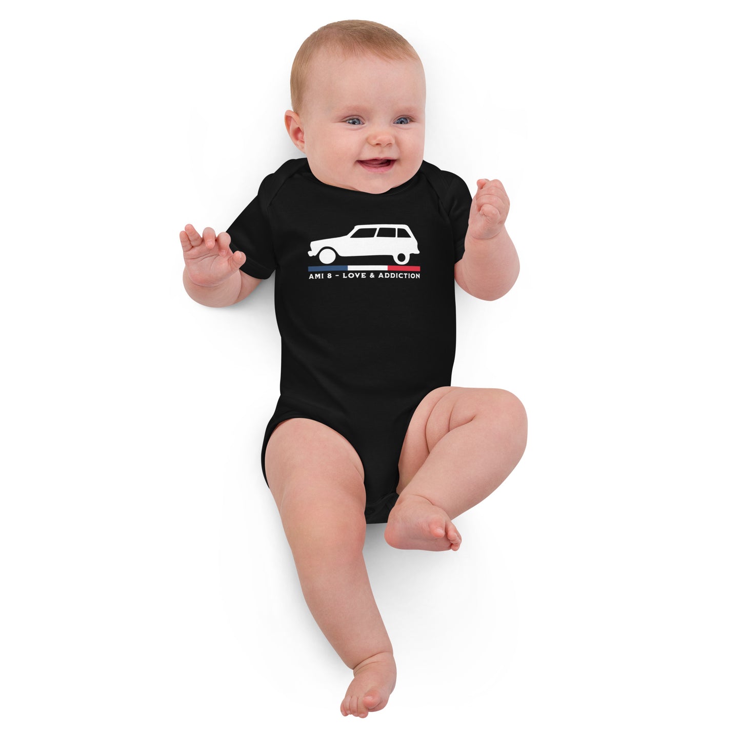 Barboteuse bébé bio – Citroën Ami 8 « Love & Addiction »