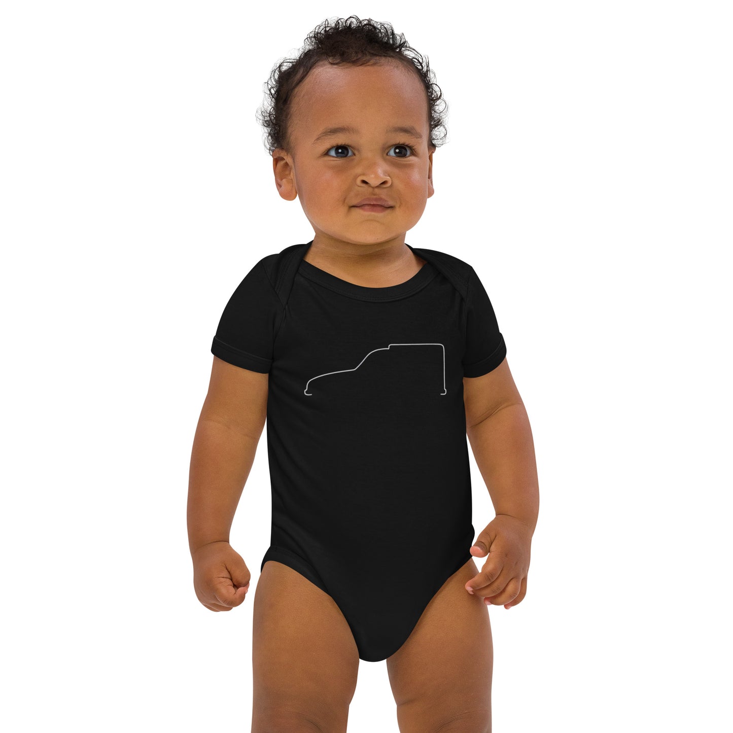 Biologische Baby Bodysuit – Silhouette Collectie – Citroën Acadiane Lijnkunst