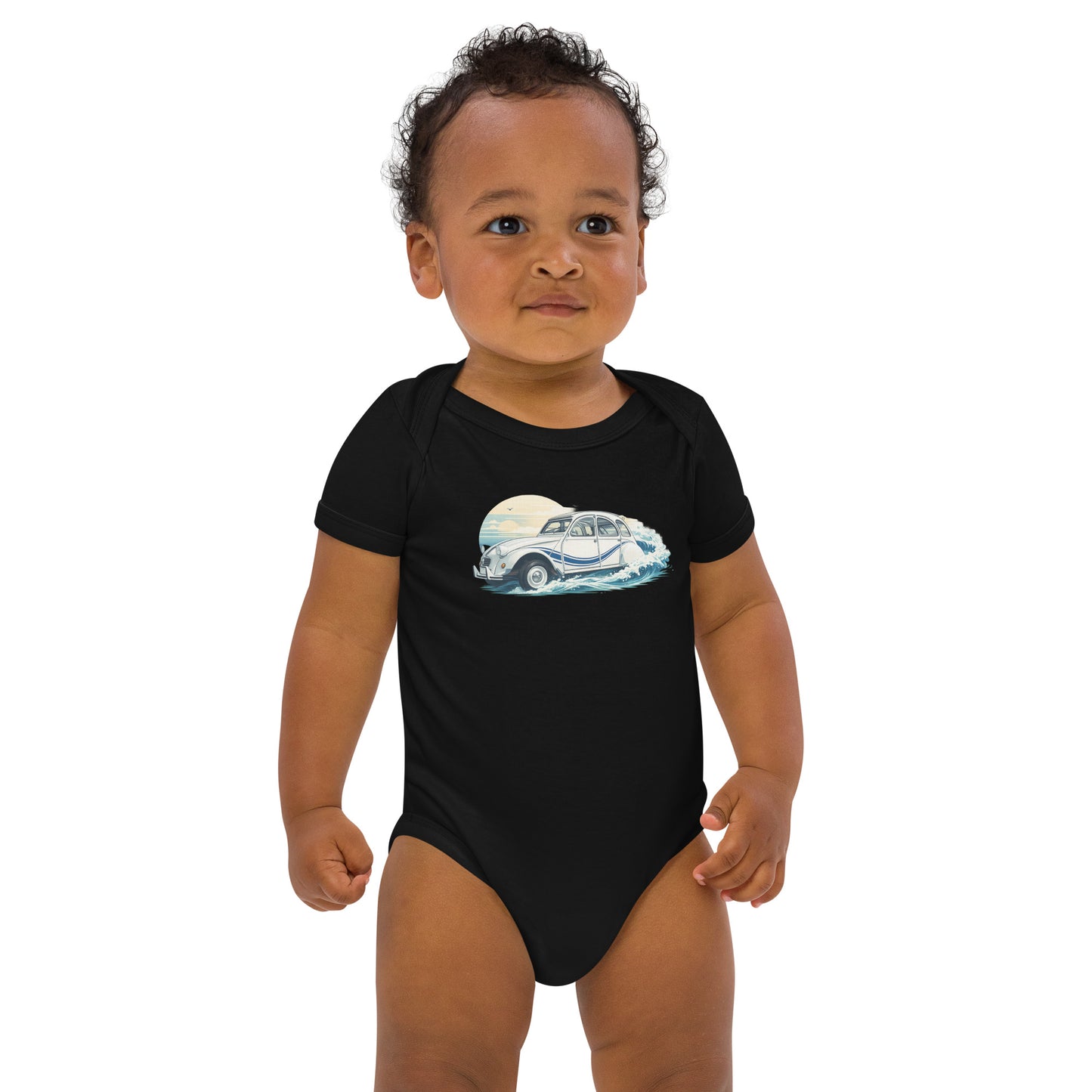 Citroën 2CV France 3 Baby Bodysuit – Nautical Retro Illustration | Specials Collection