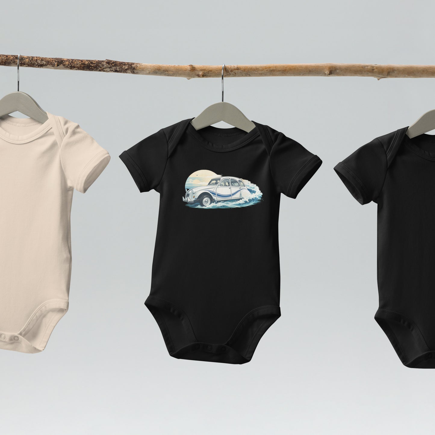 Citroën 2CV France 3 Baby Bodysuit – Nautical Retro Illustration | Specials Collection