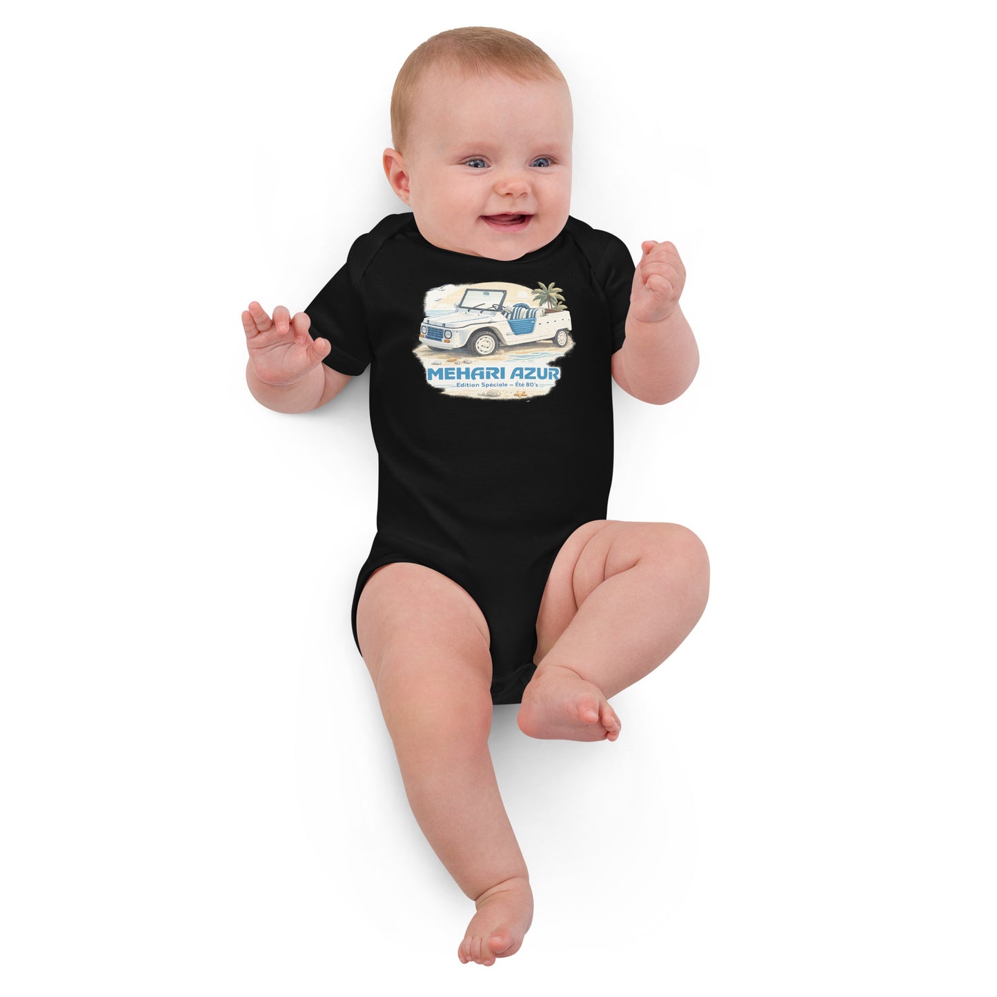 Baby Bodysuit Citroën Méhari Azur – Beach & Retro Illustration | Specials Collection