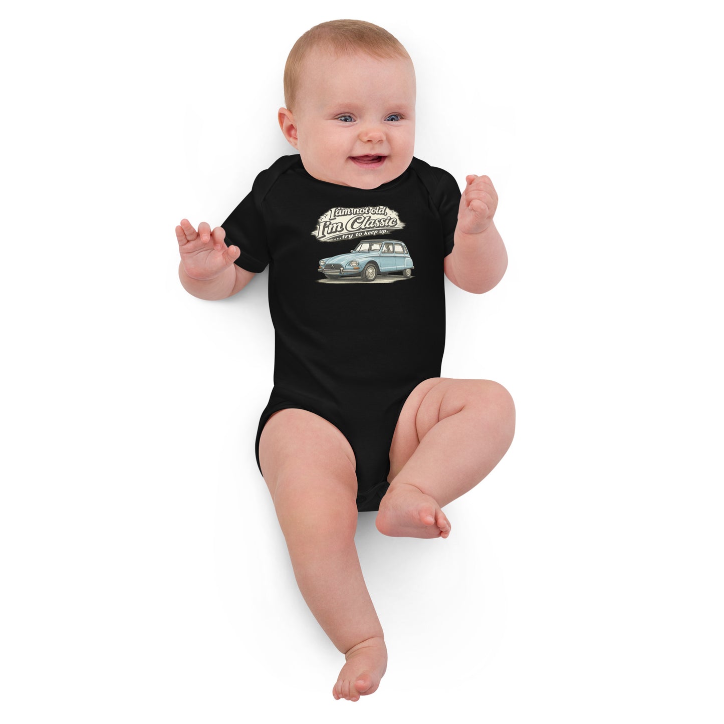 Citroën Dyane Baby Bodysuit – “I'm Classic” Retro Illustration | Classic Collection