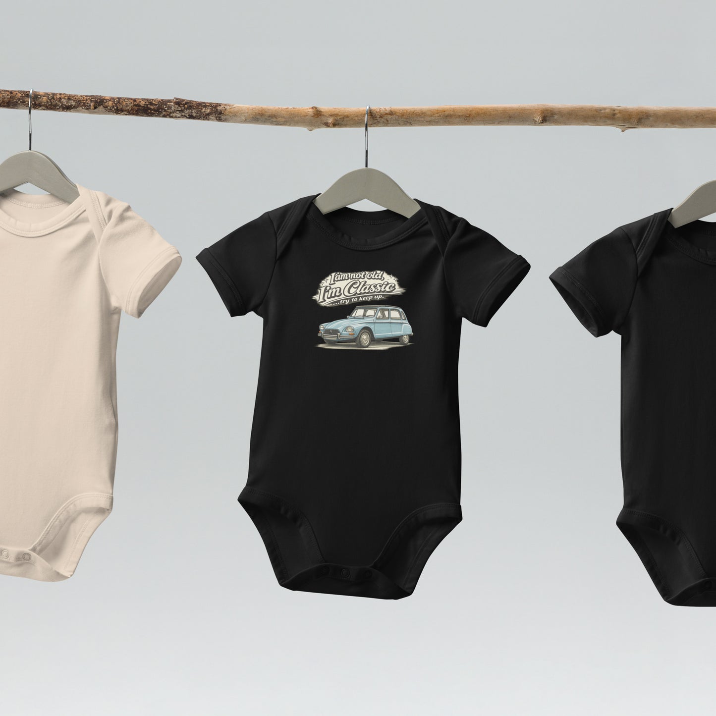 Citroën Dyane Baby Bodysuit – “I'm Classic” Retro Illustration | Classic Collection
