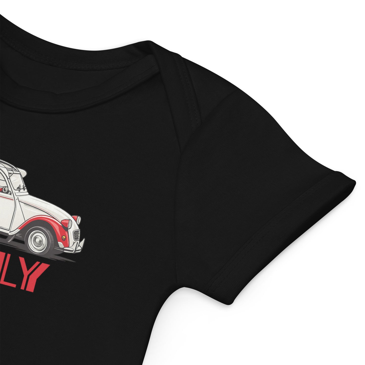Body bébé Citroën 2CV Dolly 1986 – Illustration iconique rouge et blanche | Collection spéciale
