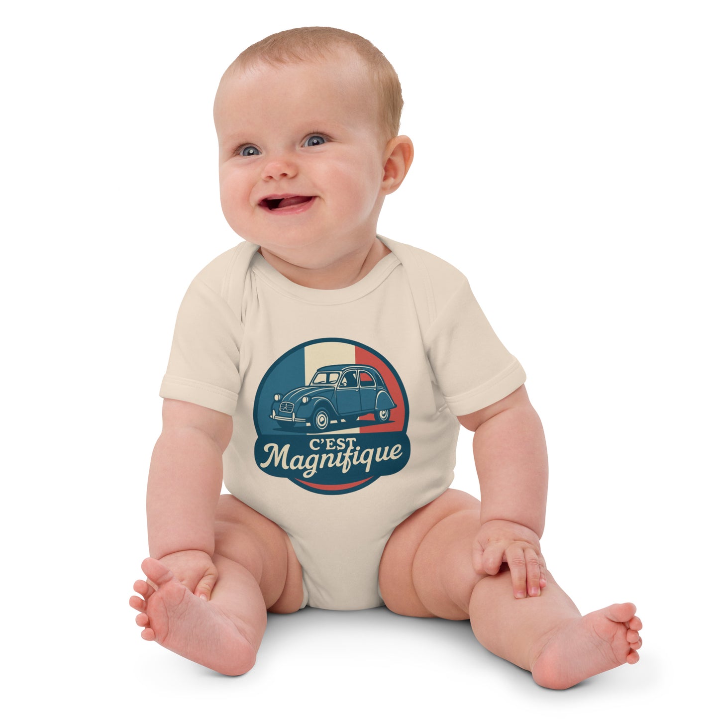 Barboteuse Bébé Bio – Citroën 2CV « C'est Magnifique »