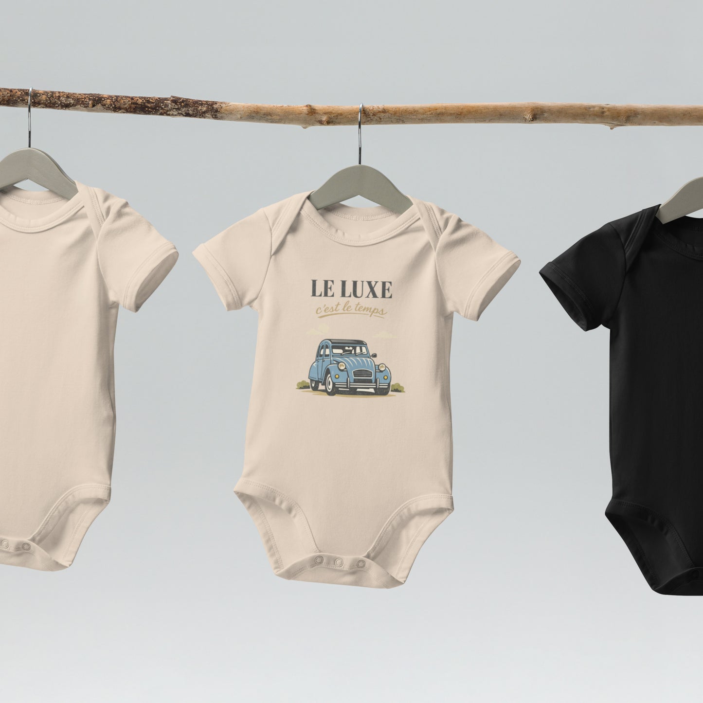 Le Luxe – Body bébé en coton bio | Collection Citroën 2CV