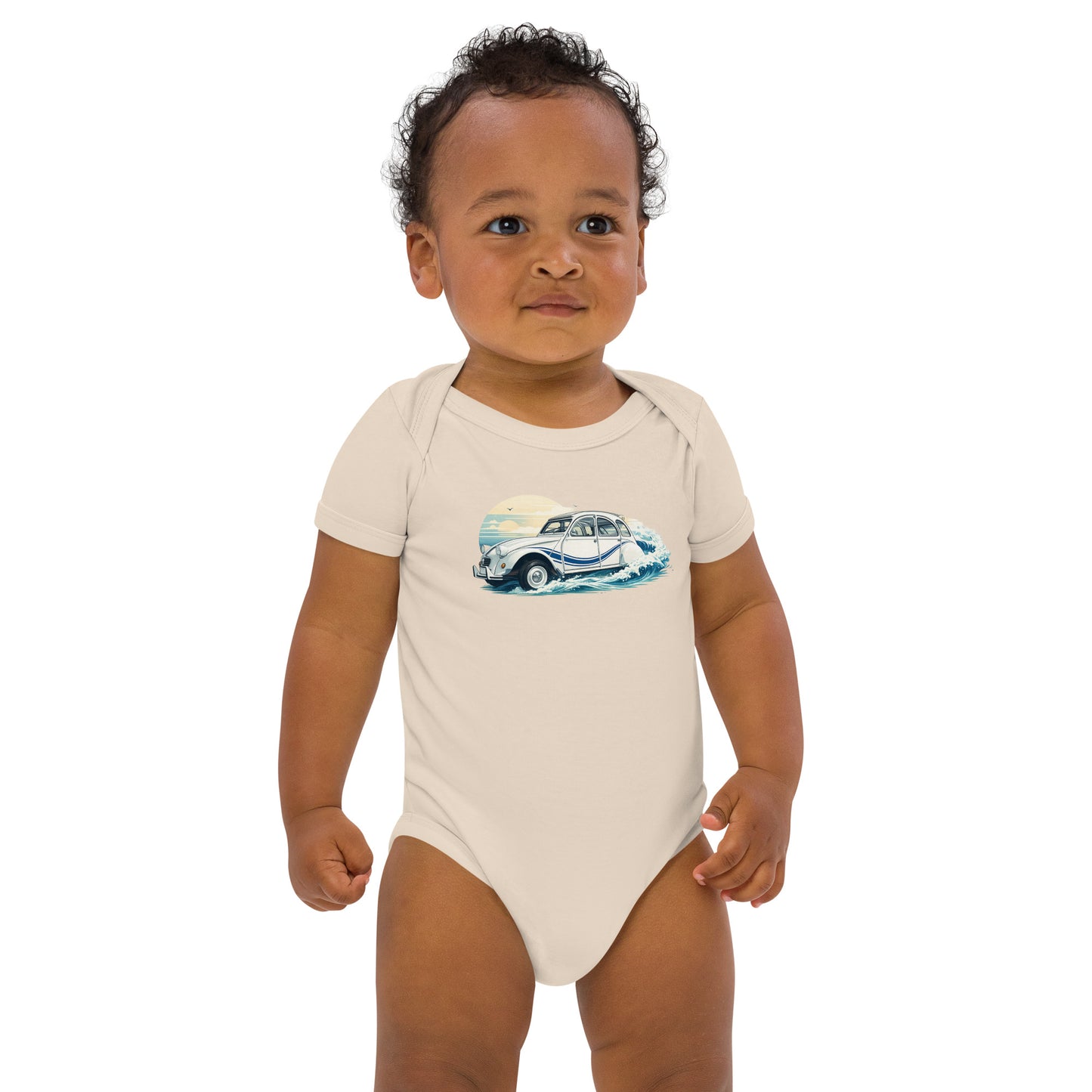 Citroën 2CV France 3 Baby Bodysuit – Nautical Retro Illustration | Specials Collection