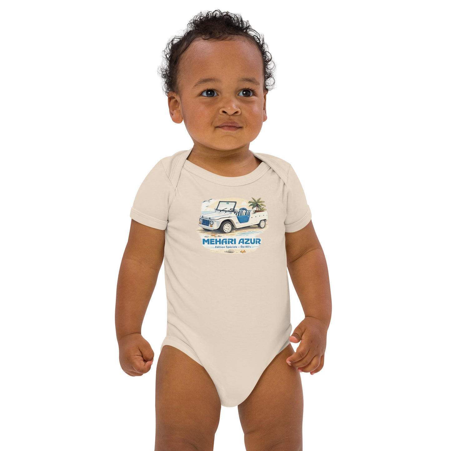 Baby Bodysuit Citroën Méhari Azur – Beach & Retro Illustration | Specials Collection
