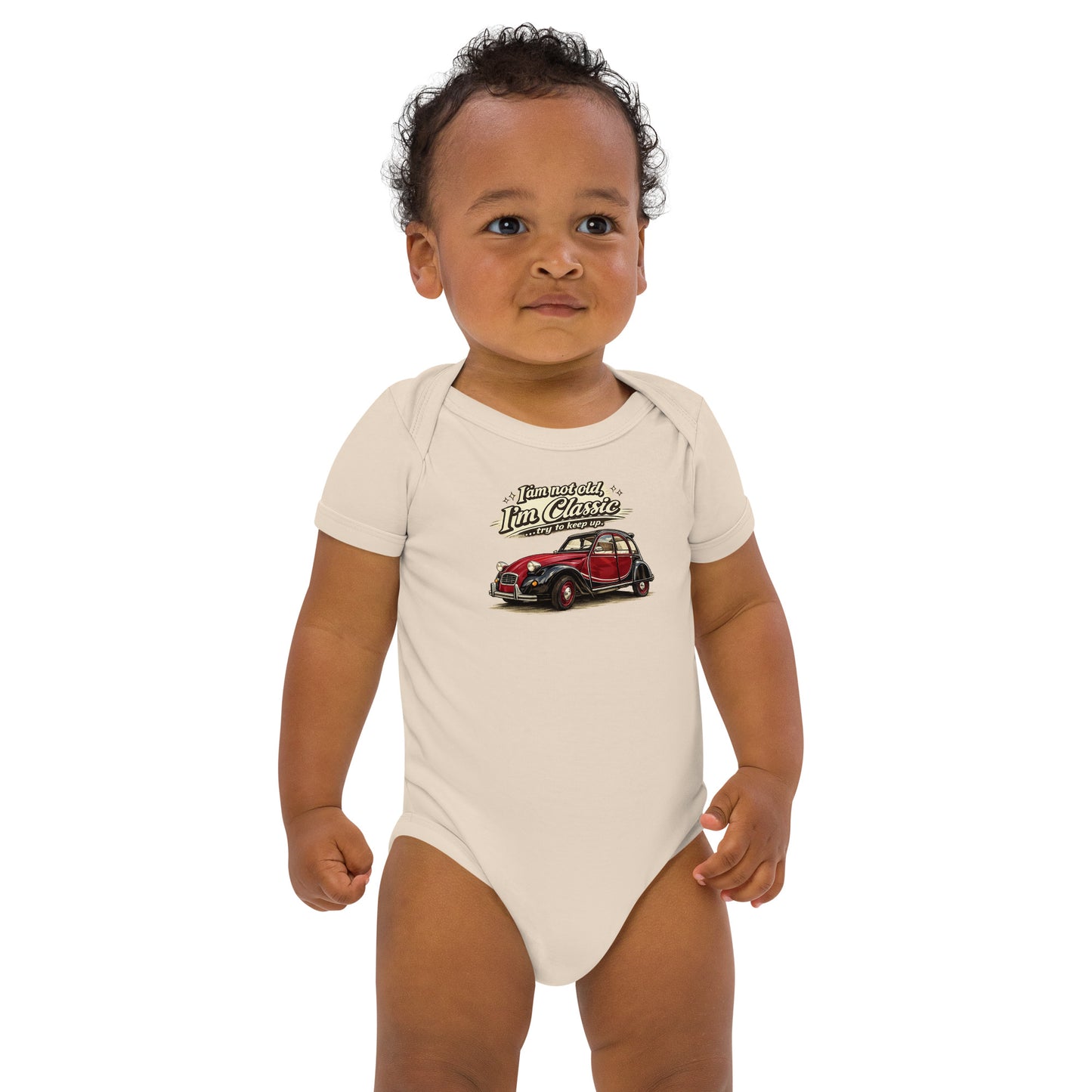 Baby Bodysuit 2CV Charleston – “I’m Classic” Retro Illustratie | Classic Collectie