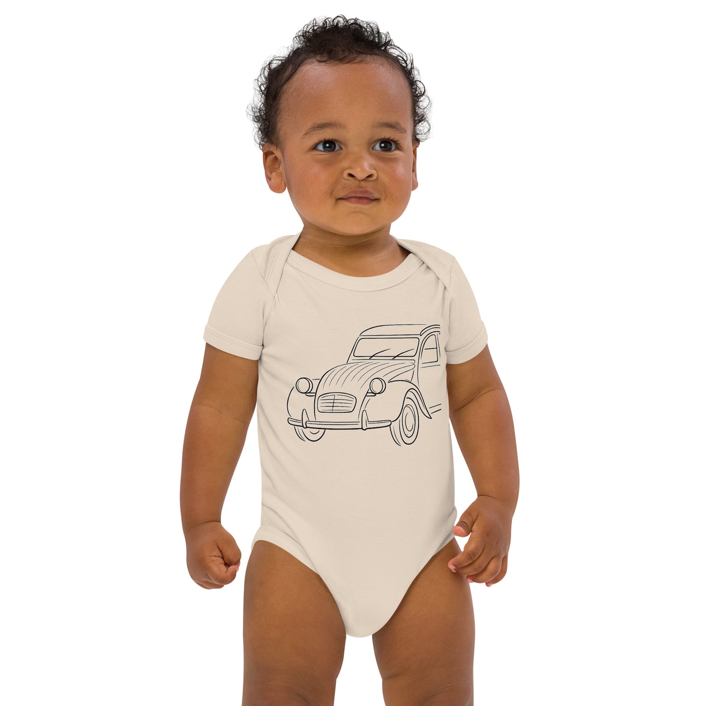 Baby Romper "2CV Line Art" – Organic Cotton | Citroën 2CV Collection