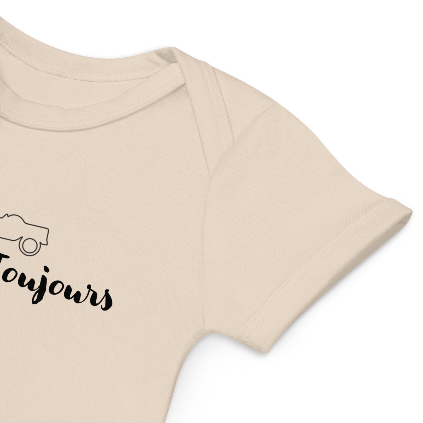 Biologische Baby Romper – Citroën Méhari “L’amour Toujours”