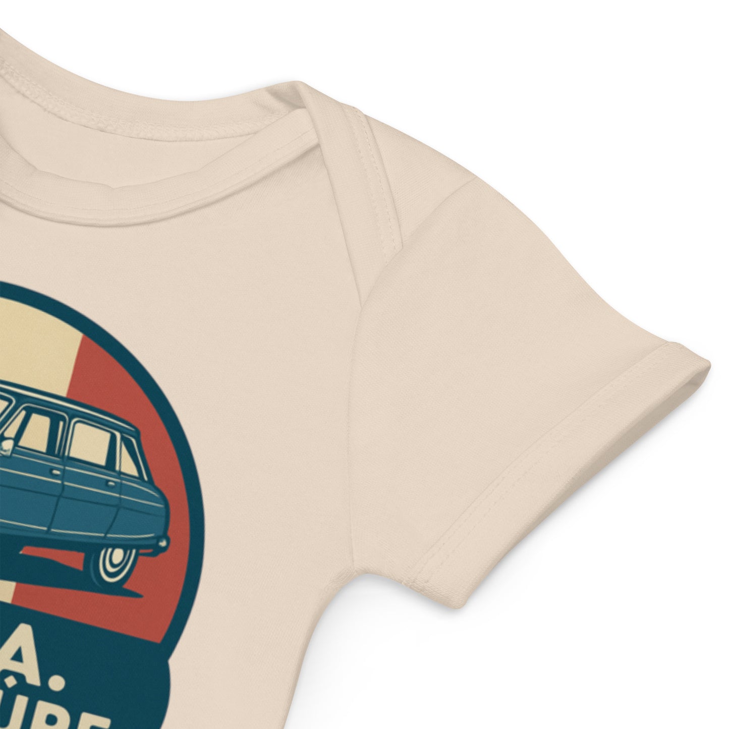 Barboteuse Bébé Bio – Citroën Ami 8 "Sympa. Sobre. Sûre."