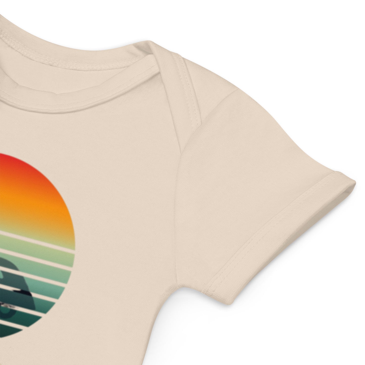 Barboteuse bio pour bébé – « Un autre jour au paradis »