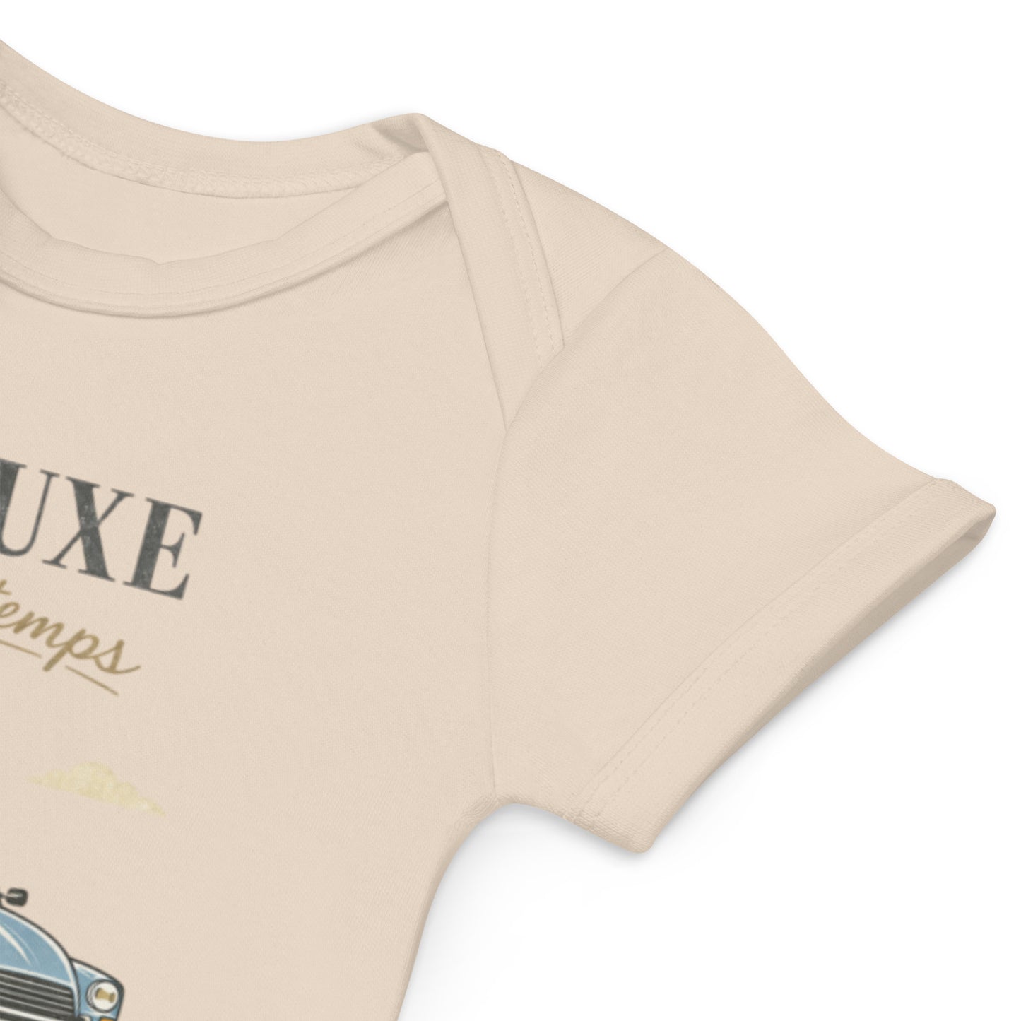 Le Luxe Baby Bodysuit van Biologisch Katoen – Citroën Acadiane | Franse Retro Charme