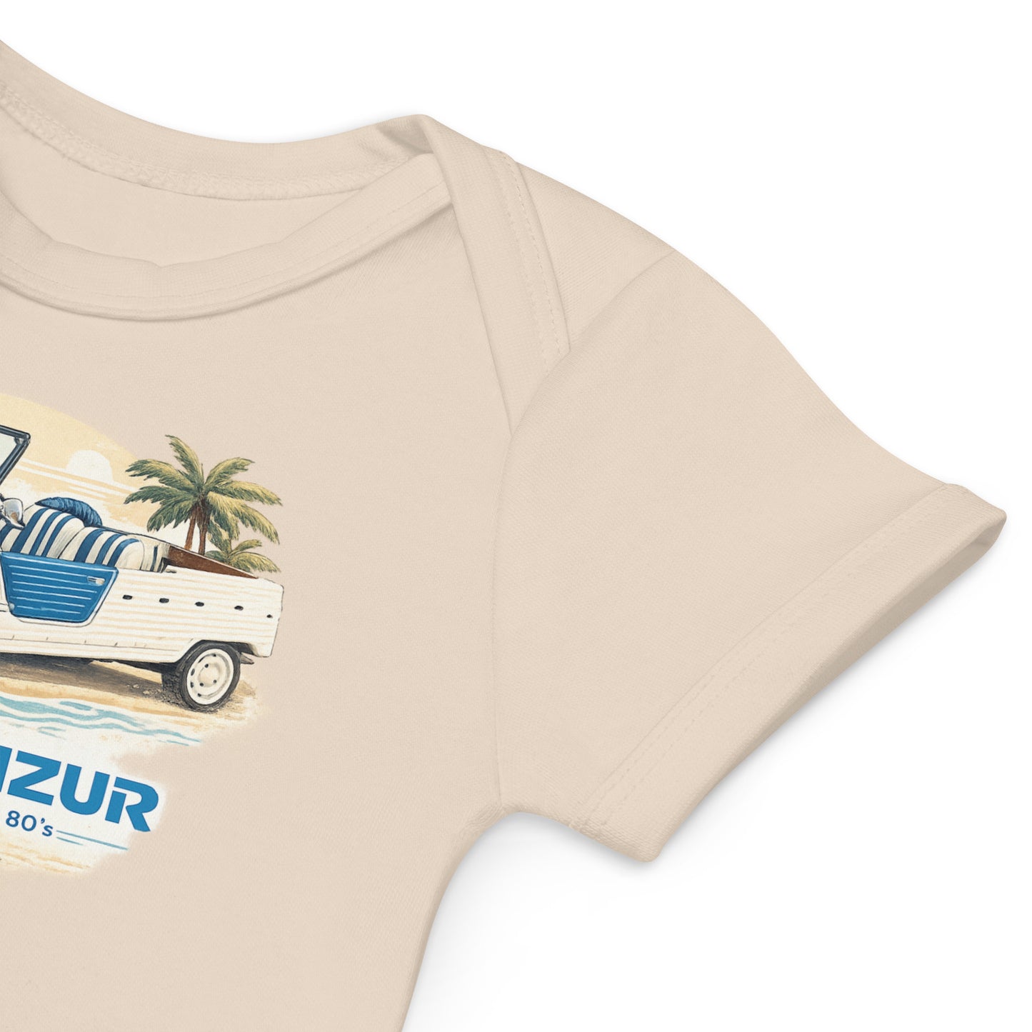 Baby Bodysuit Citroën Méhari Azur – Beach & Retro Illustration | Specials Collection