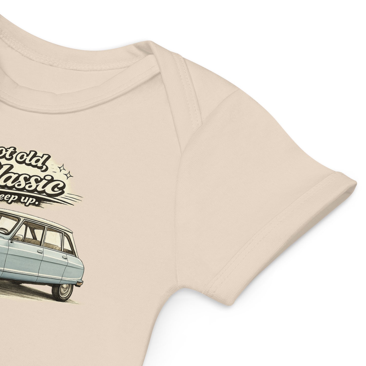 Body bébé Citroën Ami 8 – Illustration rétro « Je suis classique » | Collection Classique