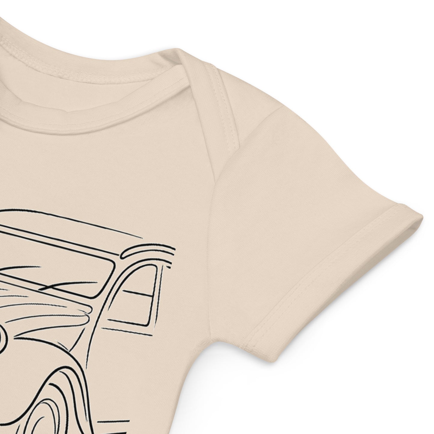 Baby Romper "2CV Line Art" – Organic Cotton | Citroën 2CV Collection