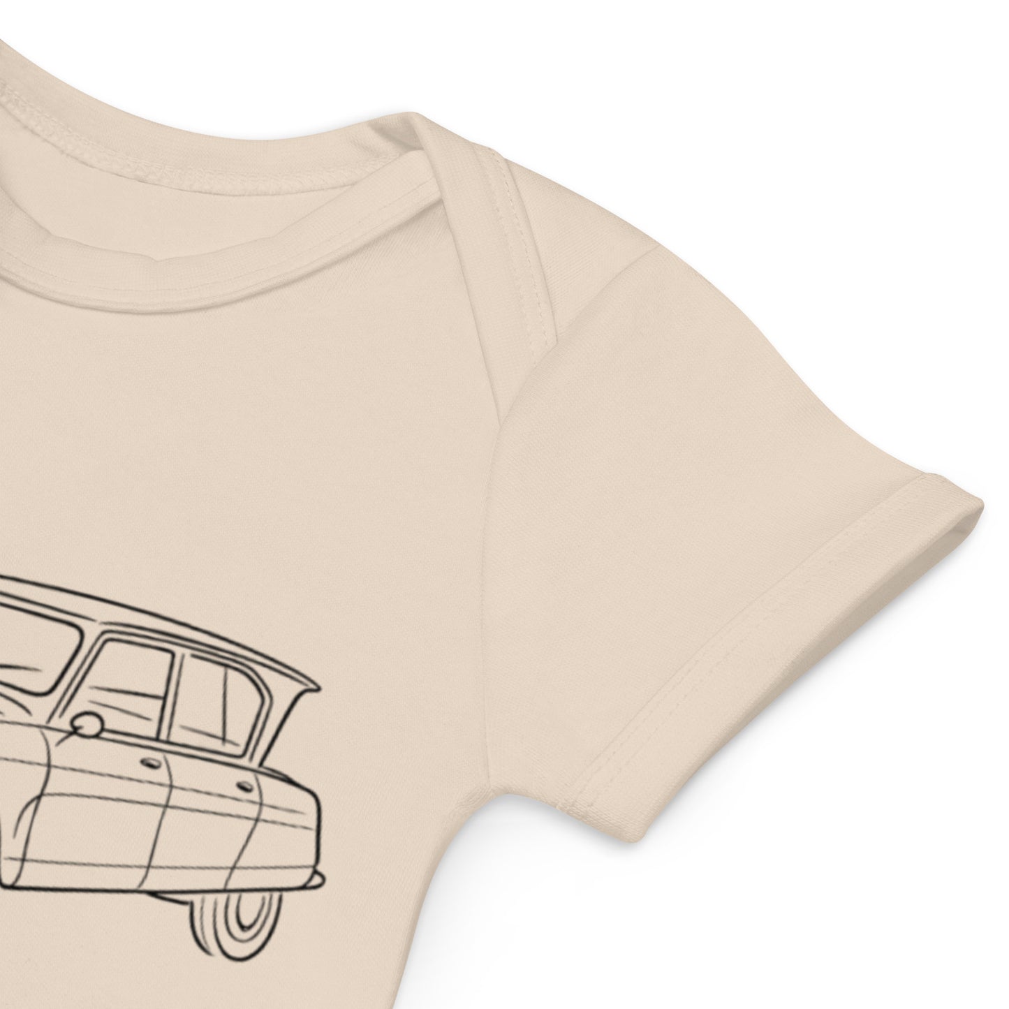 Combinaison Bébé « Citroën AMI6 Line Art » – Coton Bio | Collection AMI6