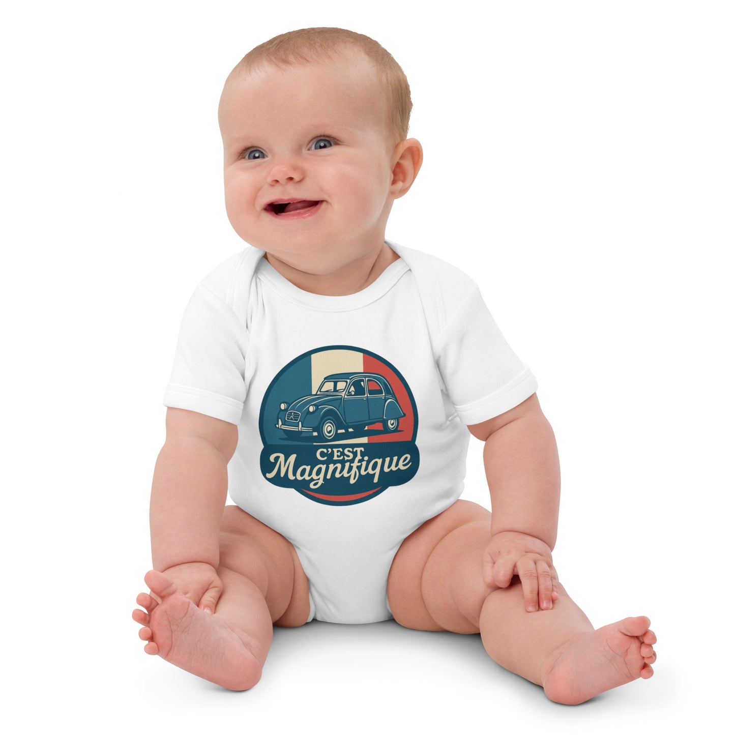 Barboteuse Bébé Bio – Citroën 2CV « C'est Magnifique »