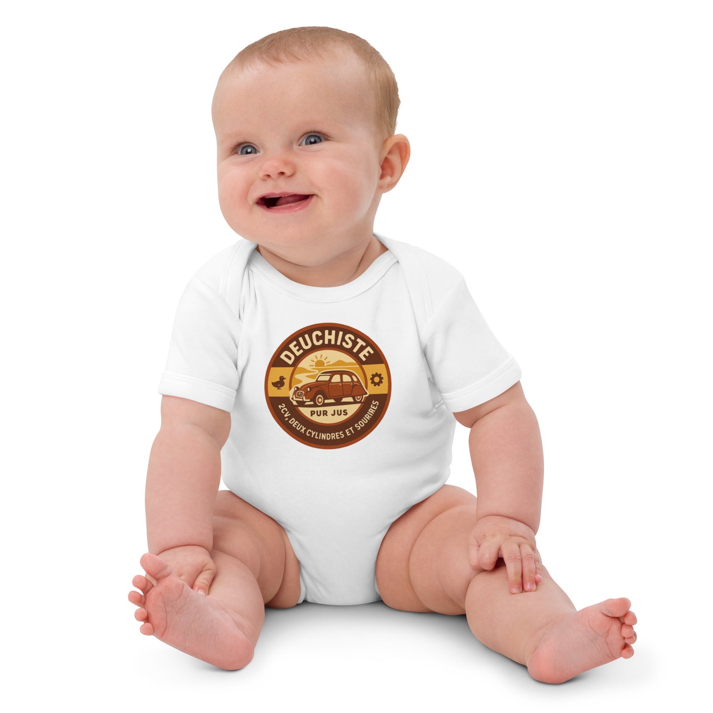 Body bébé bio – Deuchiste Pur Jus Retro Design