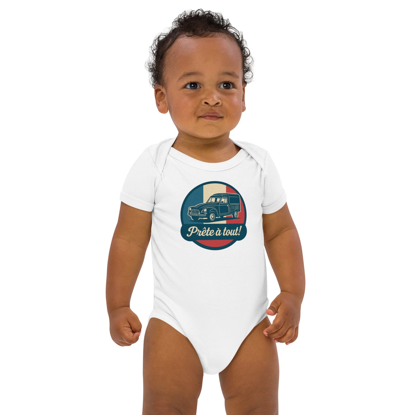 Barboteuse Bébé Bio – Citroën Dyane « Prête à tout ! »