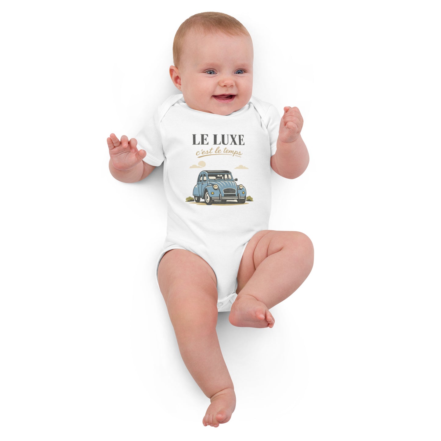 Le Luxe – Body bébé en coton bio | Collection Citroën 2CV