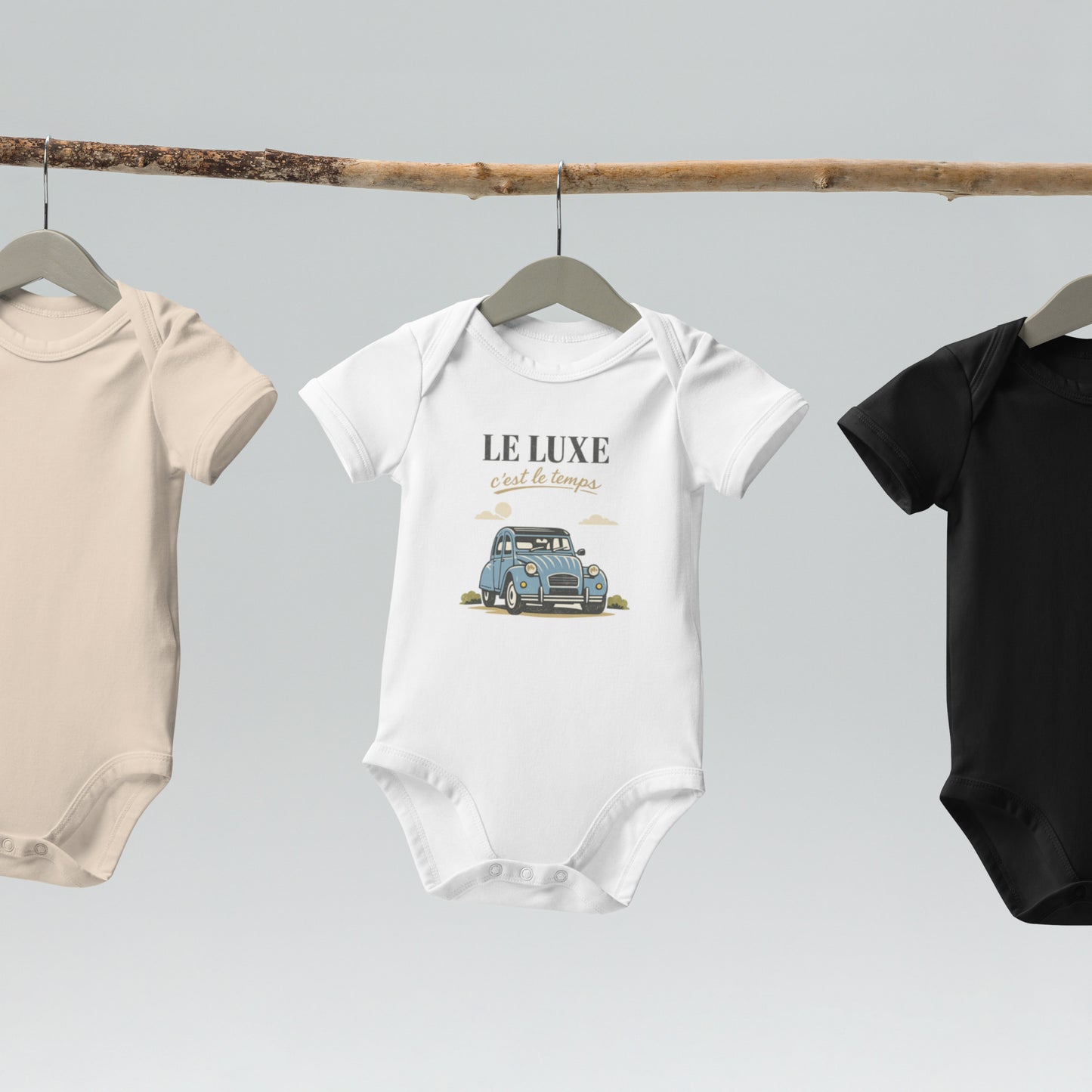 Le Luxe – Body bébé en coton bio | Collection Citroën 2CV
