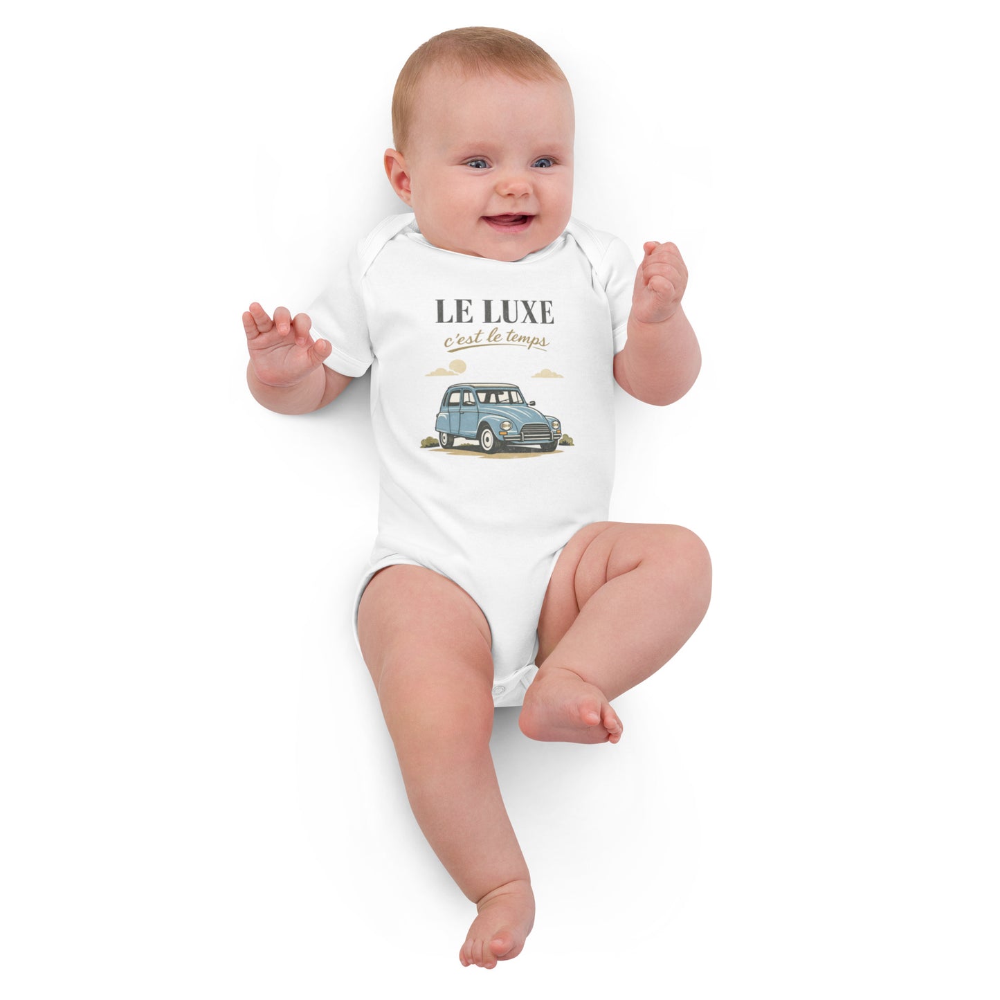Le Luxe Baby Bodysuit in Organic Cotton – Citroën Dyane | Timeless French Style
