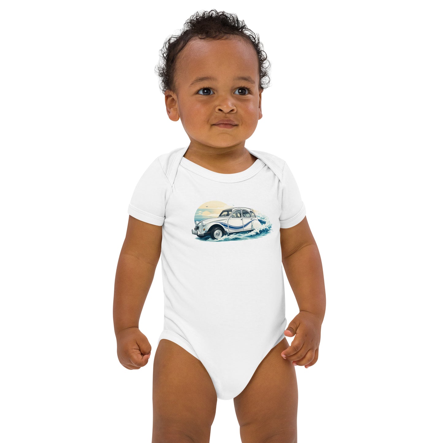 Citroën 2CV France 3 Baby Bodysuit – Nautical Retro Illustration | Specials Collection