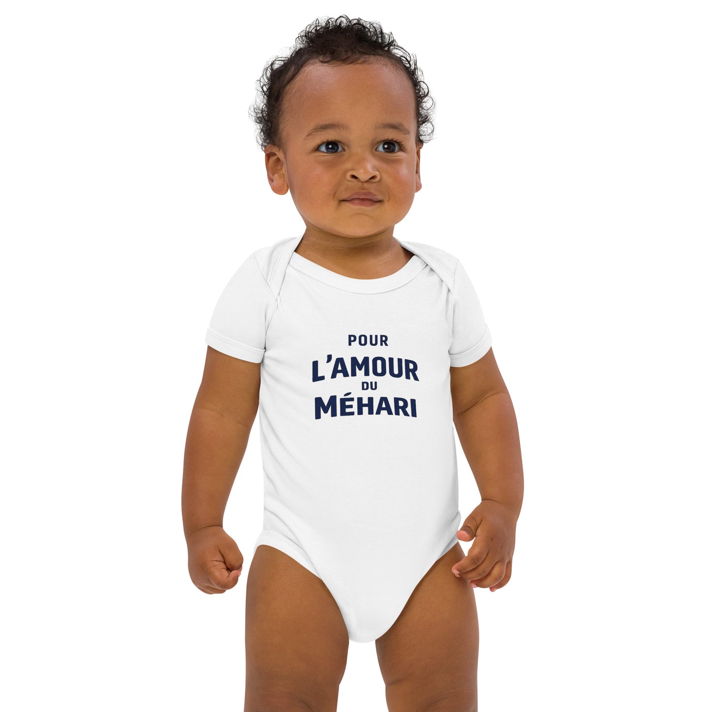 Baby Romper “Pour l’Amour du Méhari” – Biologisch Katoen | Collectie L’amour