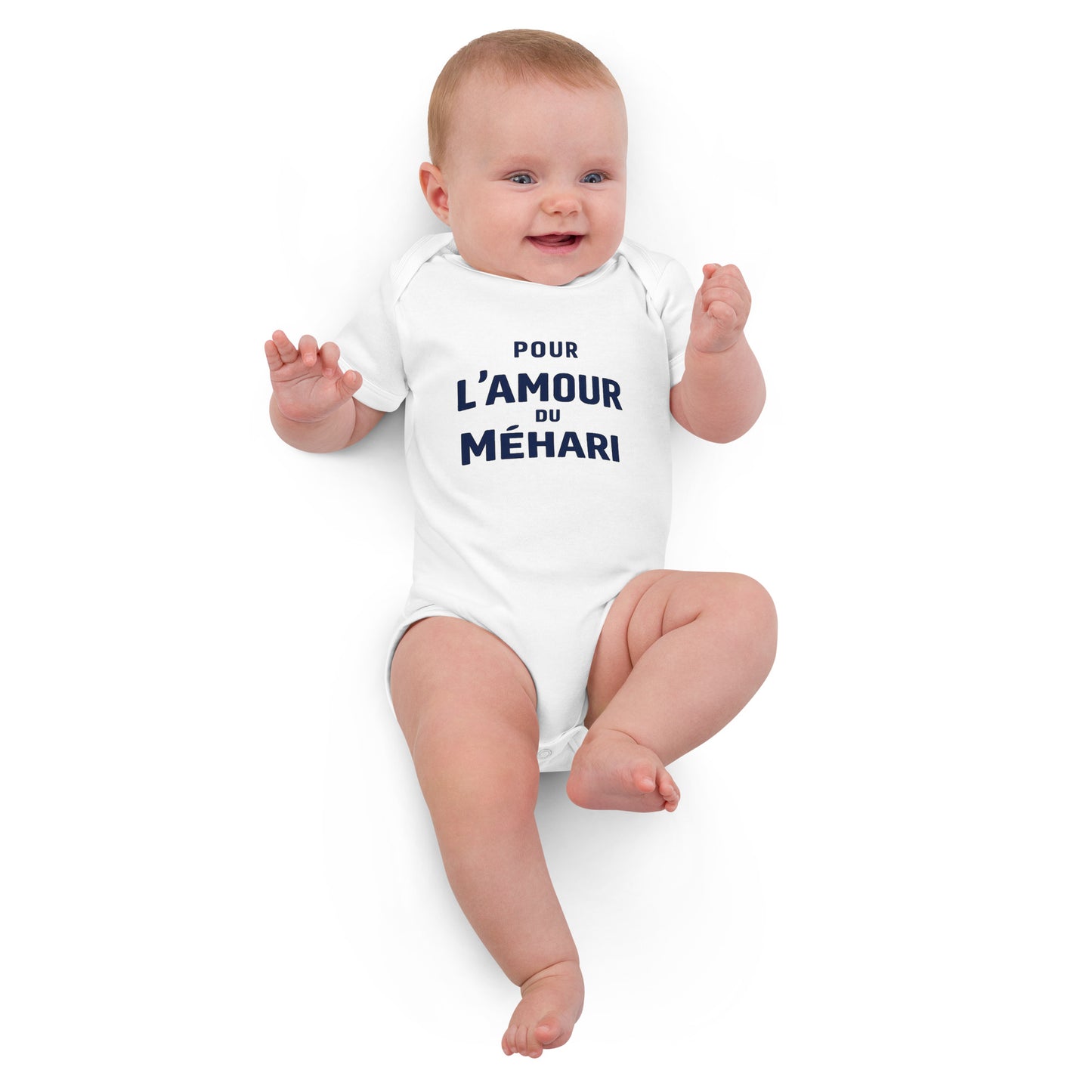 Baby Romper “Pour l’Amour du Méhari” – Biologisch Katoen | Collectie L’amour