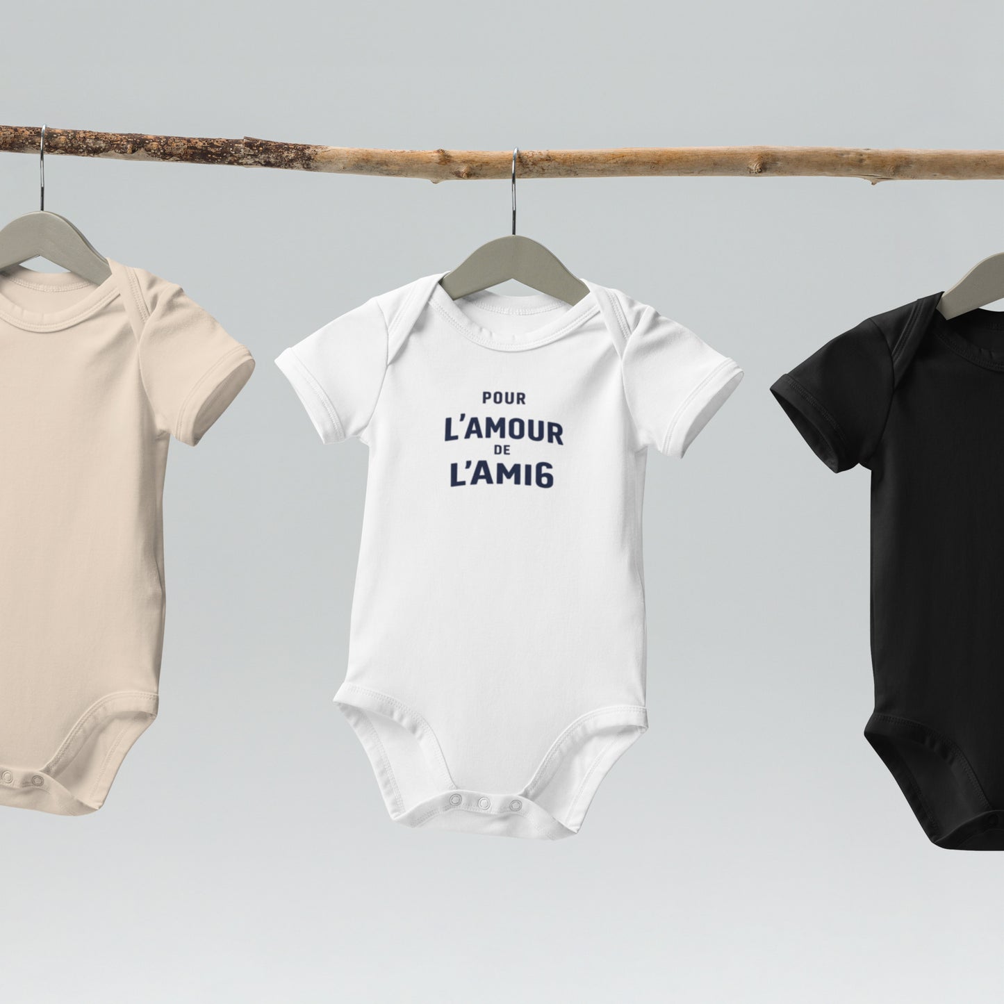 Baby Romper “Pour l’Amour de l’AMI6” – Biologisch Katoen | Collectie L’amour