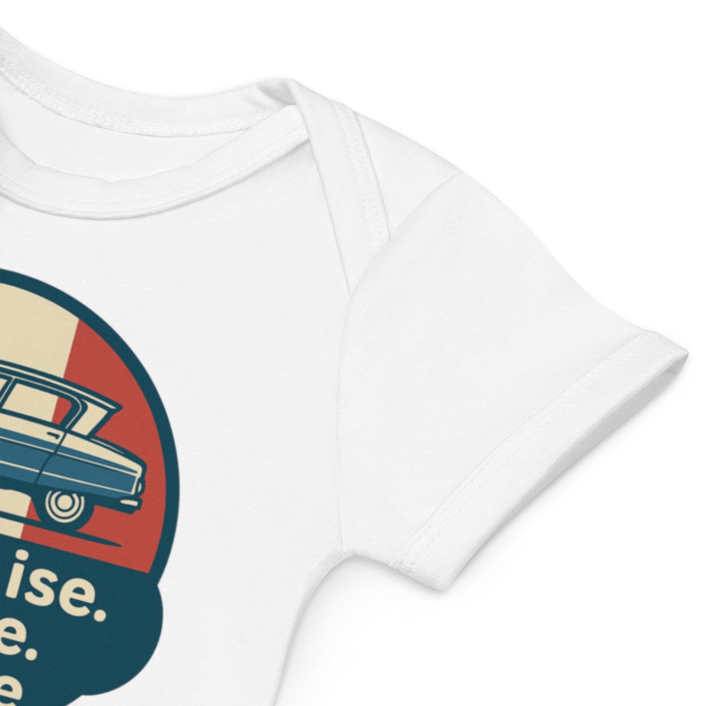 Organic Baby Romper – Citroën Ami 6 “Française. Bizarre. Géniale.”
