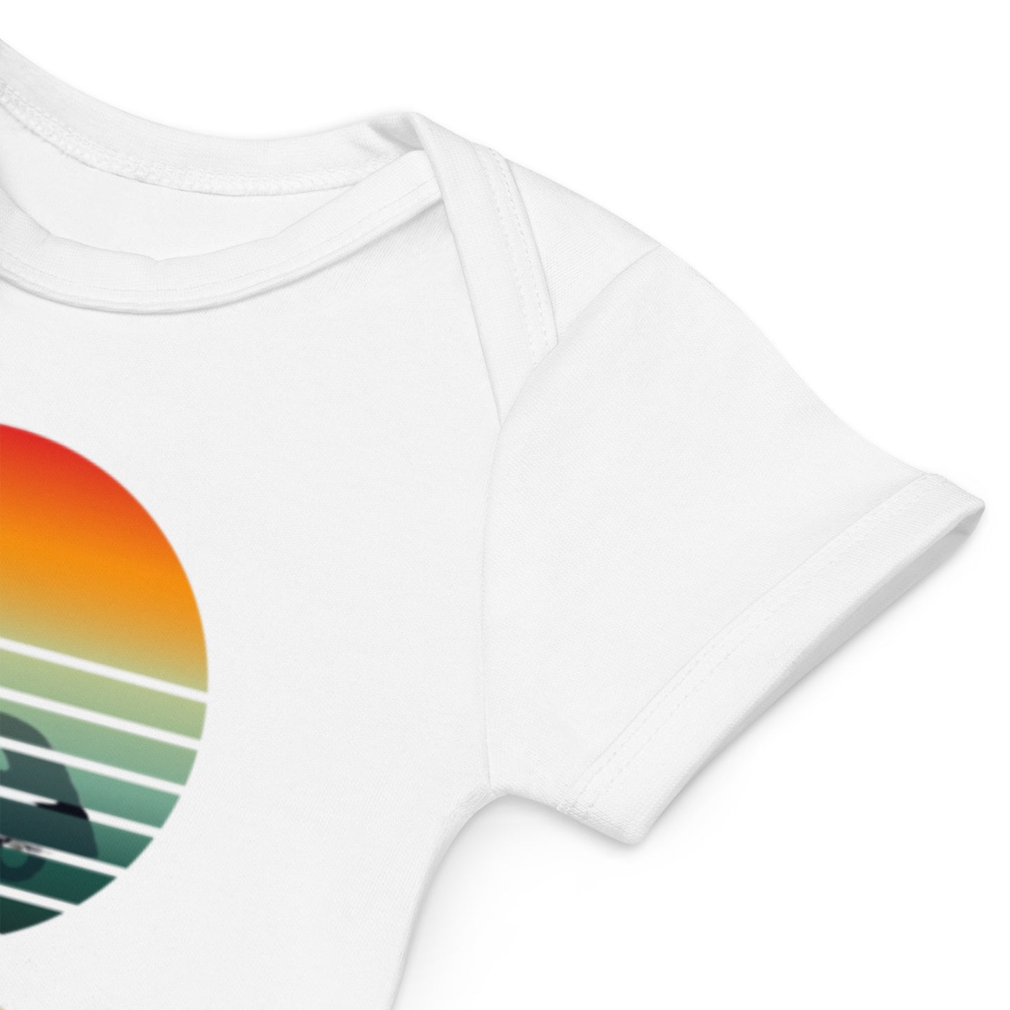 Barboteuse bio pour bébé – « Un autre jour au paradis »