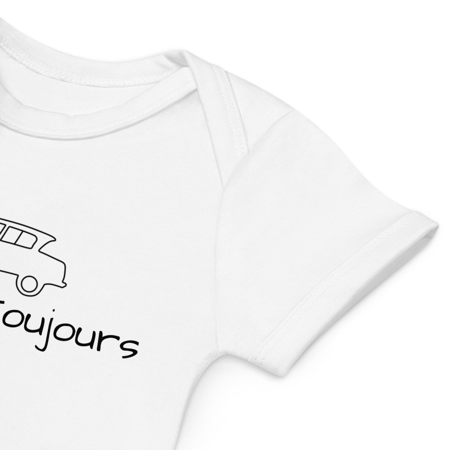 Organic Baby Romper – “L'amour Toujours”