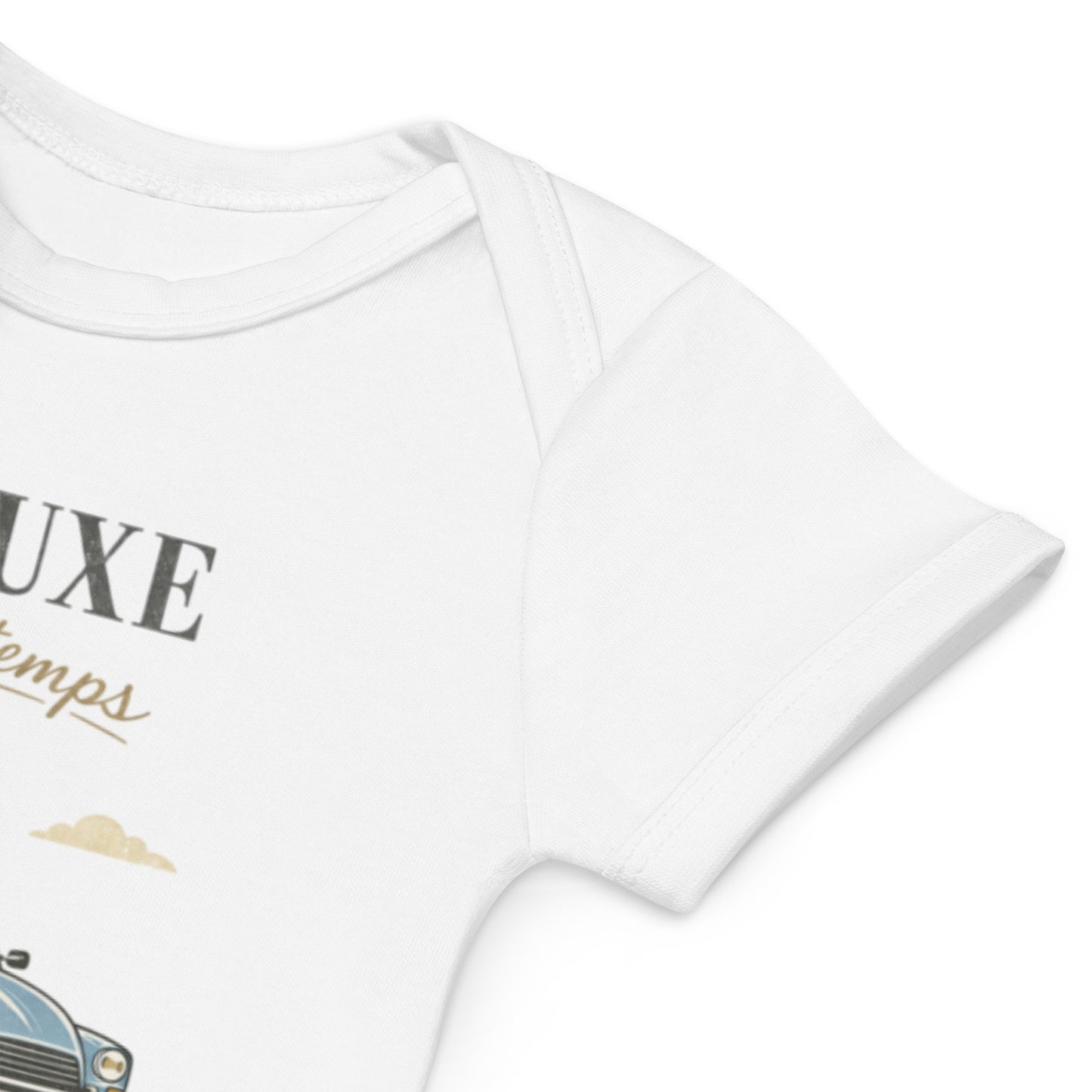 Le Luxe Baby Bodysuit van Biologisch Katoen – Citroën Acadiane | Franse Retro Charme