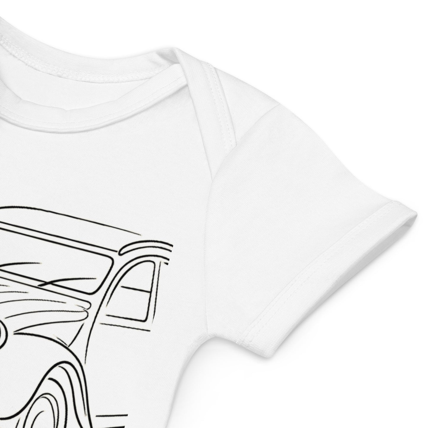 Baby Romper "2CV Line Art" – Organic Cotton | Citroën 2CV Collection