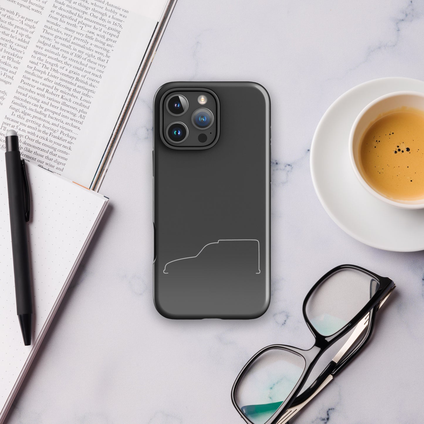 Citroën Acadiane Silhouette Tough Case for iPhone® - Minimalist Phone Case with Iconic Line Art
