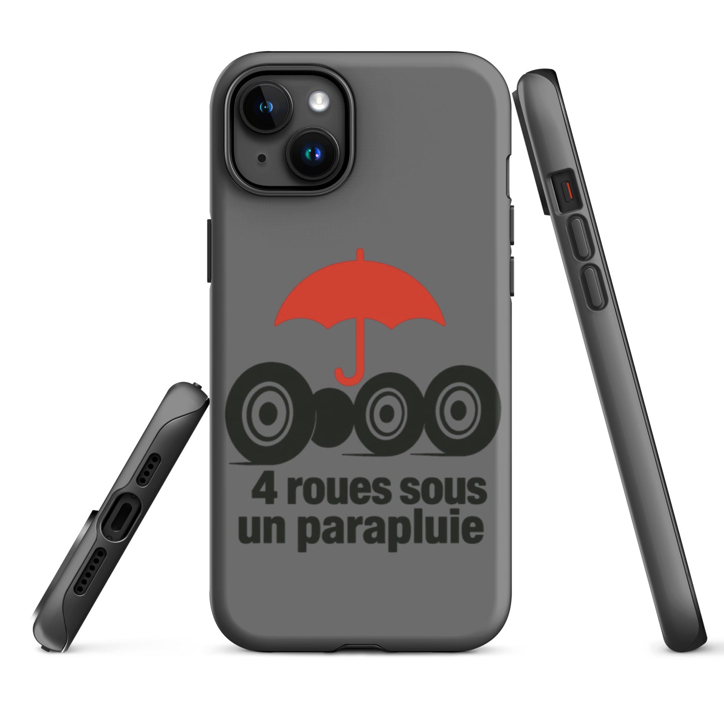Coque iPhone Tough Case – Coque design "4 Roues sous un Parapluie" 2CV